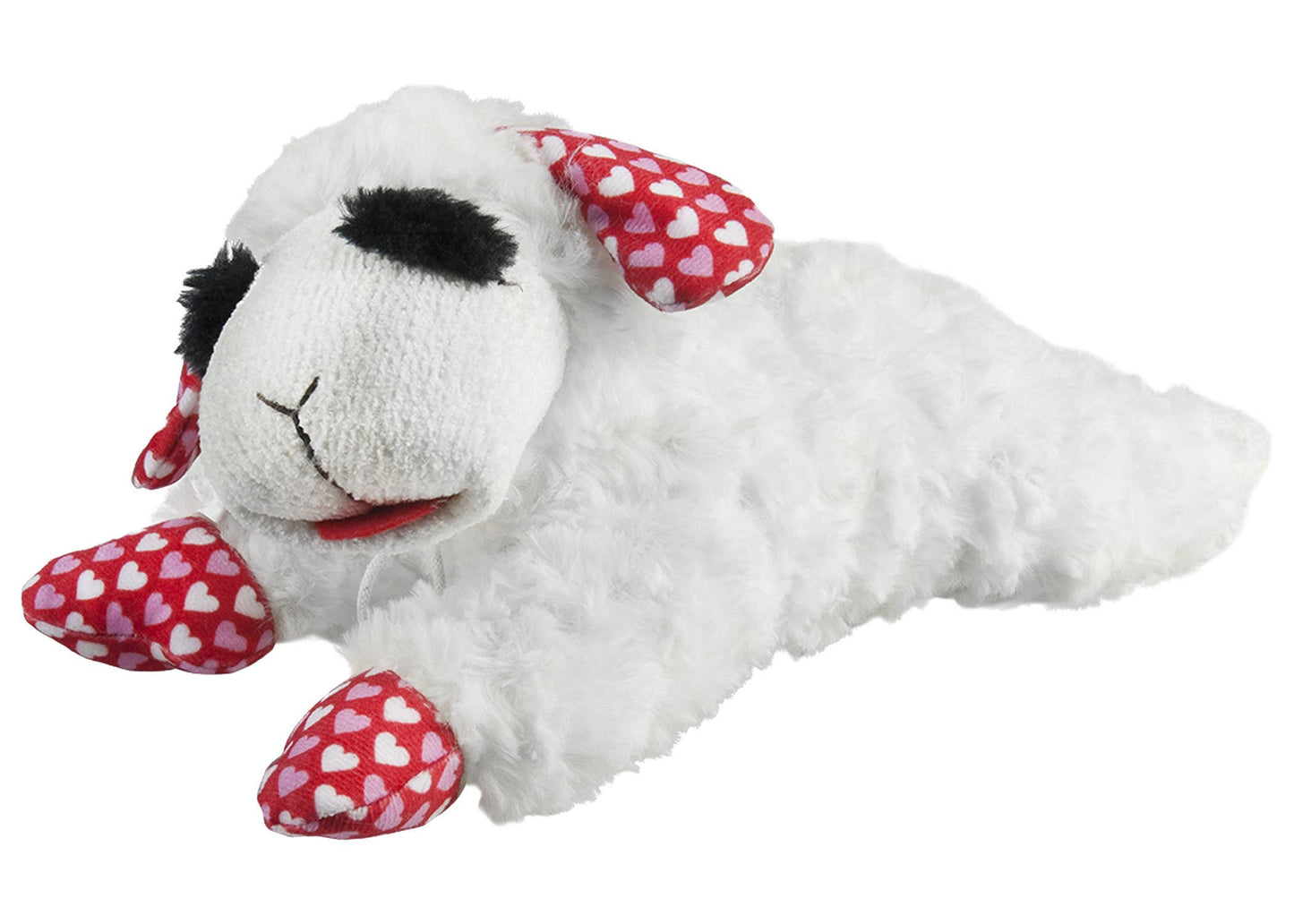 Juguete de peluche para perros Lamb Chop de 10,5" para el Día de San Valentín de Multipet