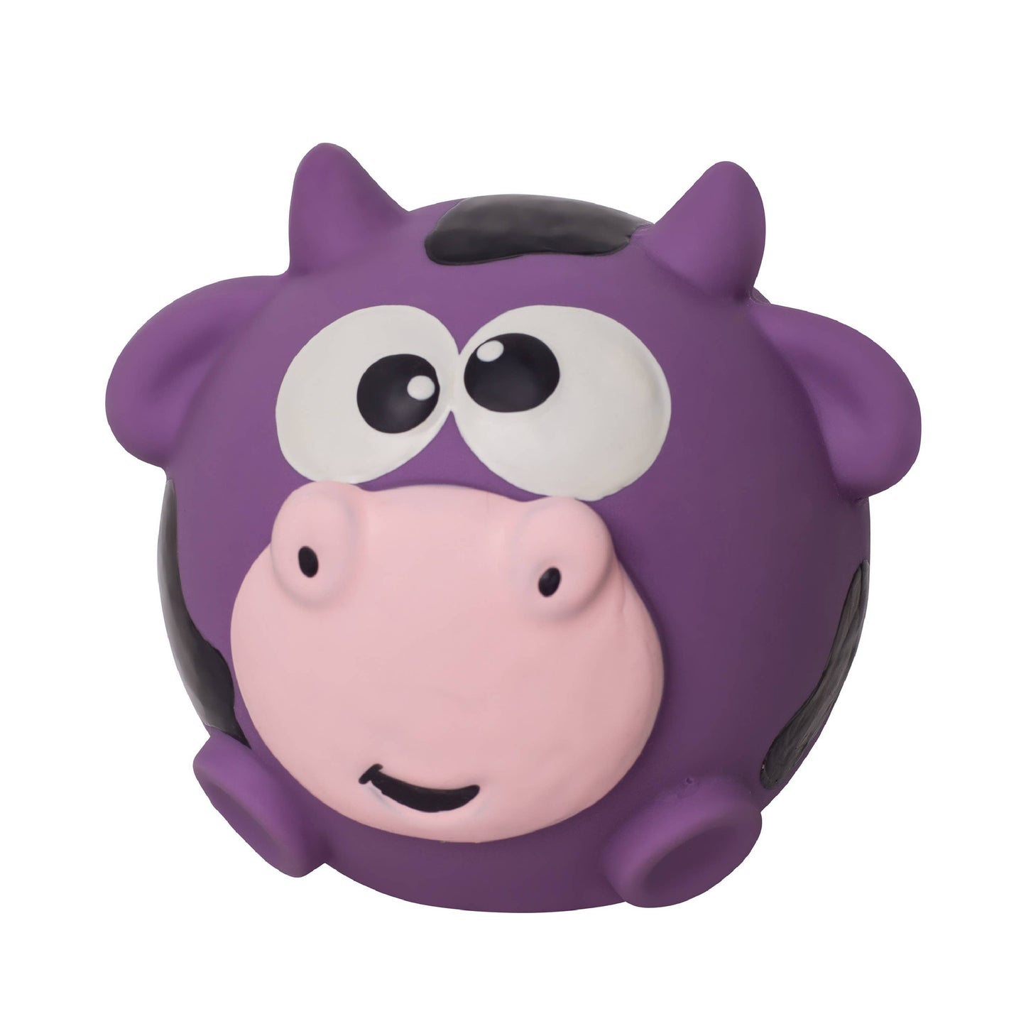 Outward Hound Sillyz Cow Latex Squeaky Ball Toy Purple