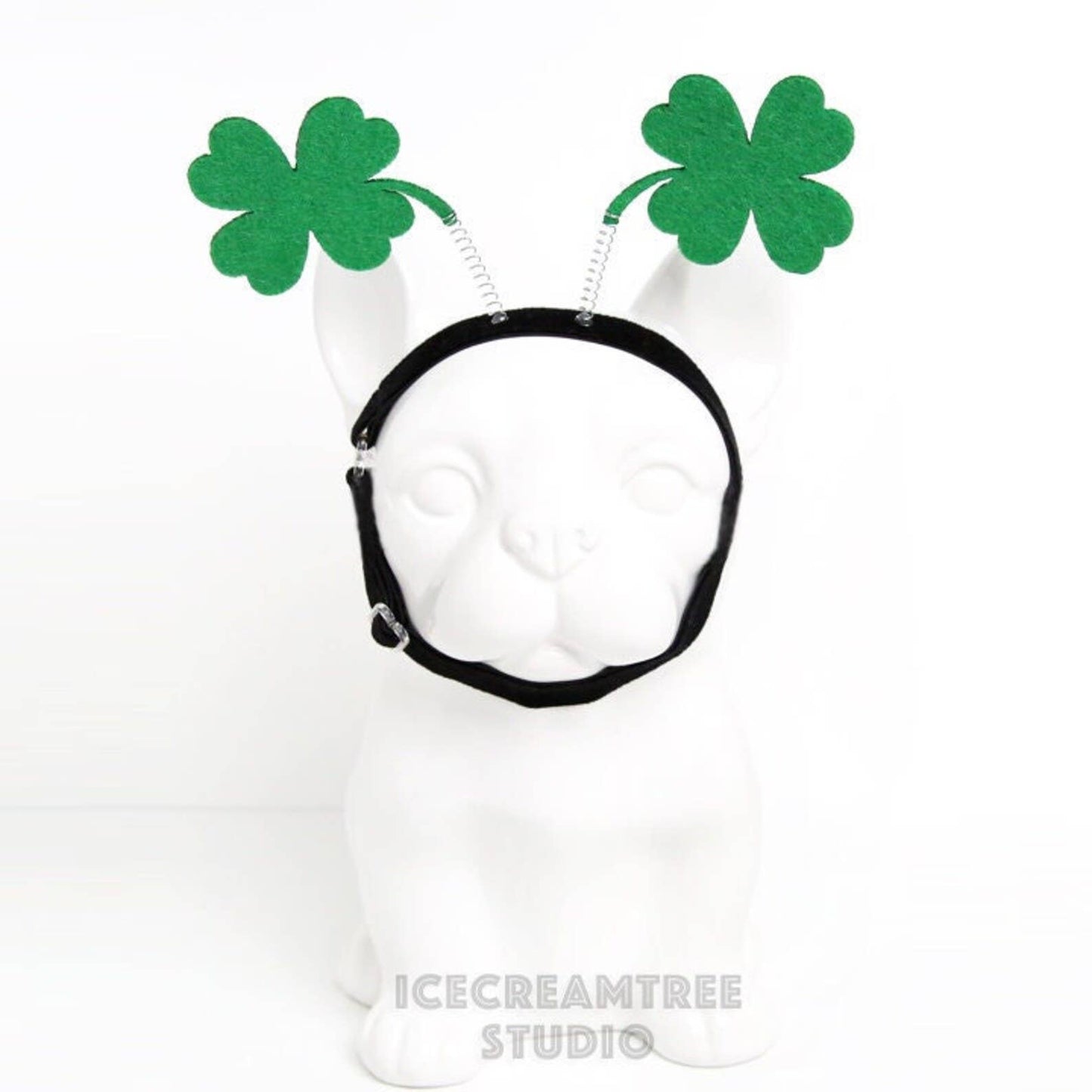 Green Clover Headband - Dog Headband