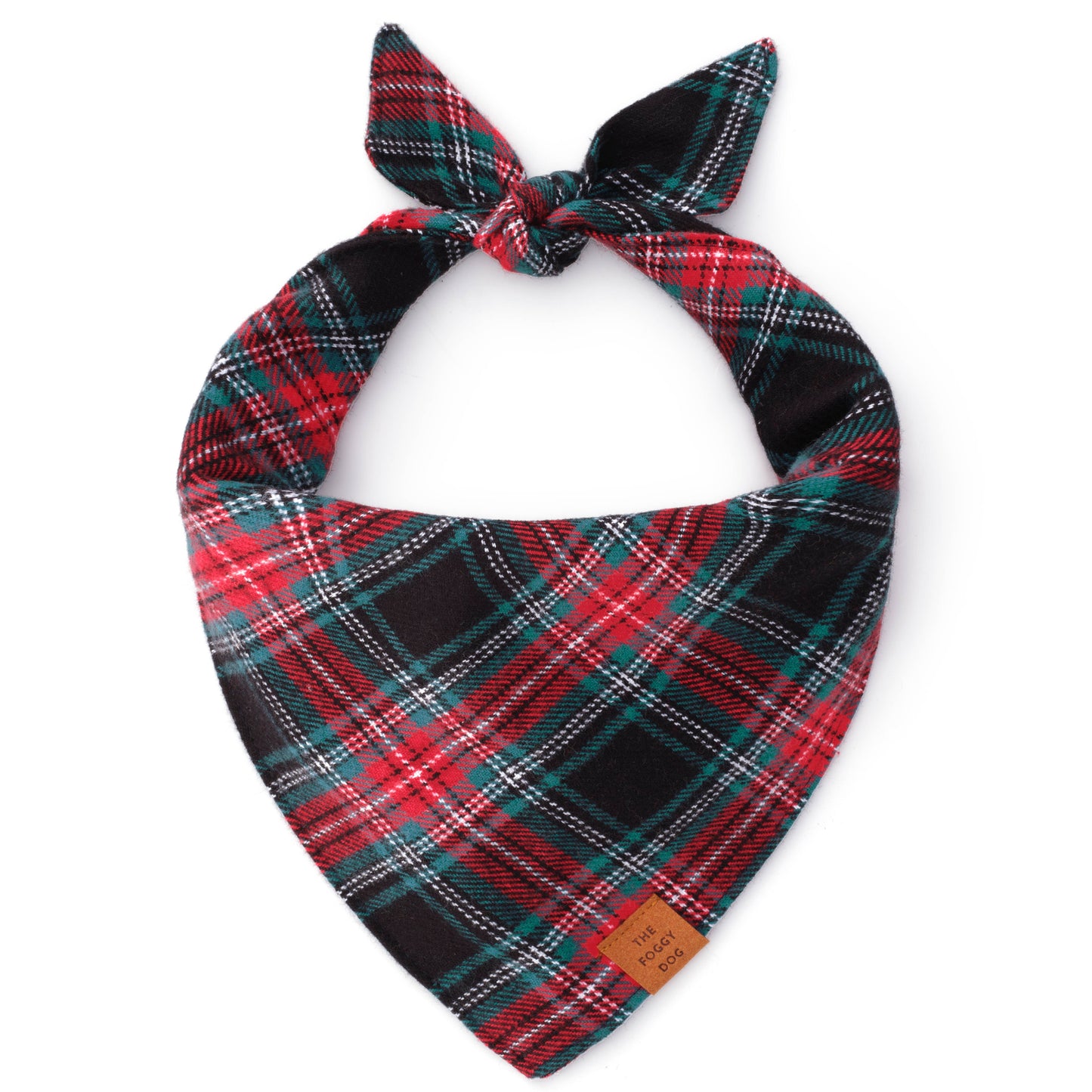 Georgia Plaid Flannel Holiday Dog Bandana