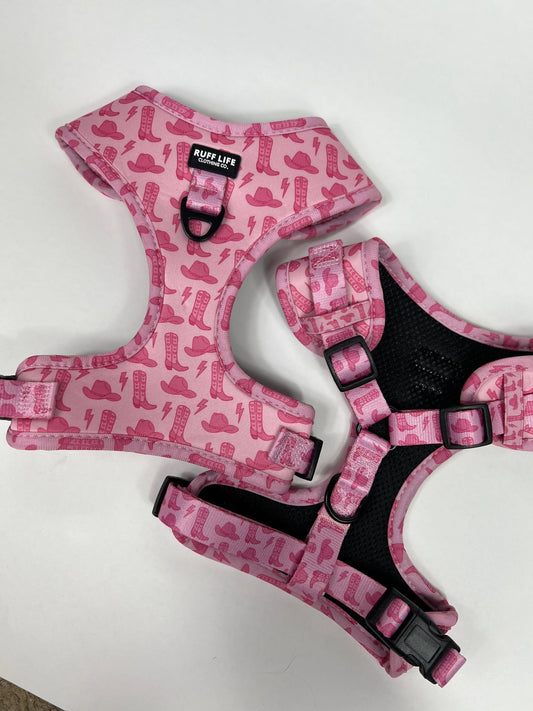 Pink Coastal Cowgirl Dog Harness
