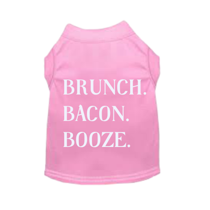 Brunch Dog Shirt - Pink or Black