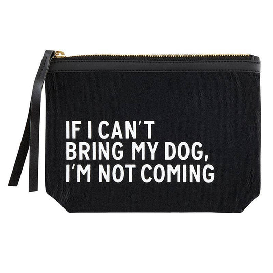 Bring My Dog - Black Canvas Pouch