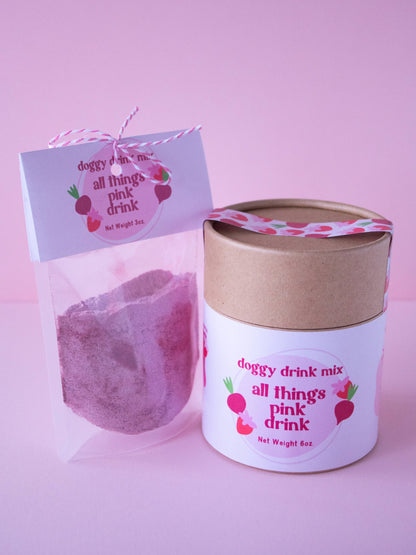 All Things Pink Drink - Drink Mix for Dogs