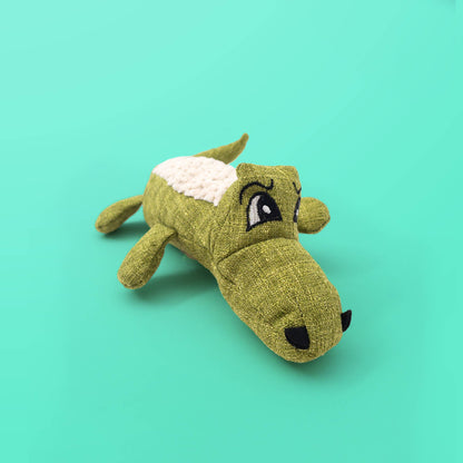 Peluche de cocodrilo verde