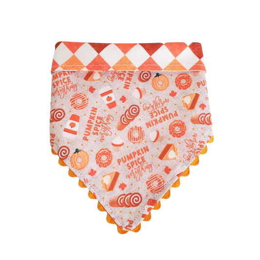 Pumpkin Spice Everything - Reversible Dog Collar Bandana