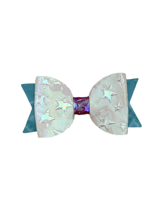 Patriotic Glam Iridescent Dog Hair Bows