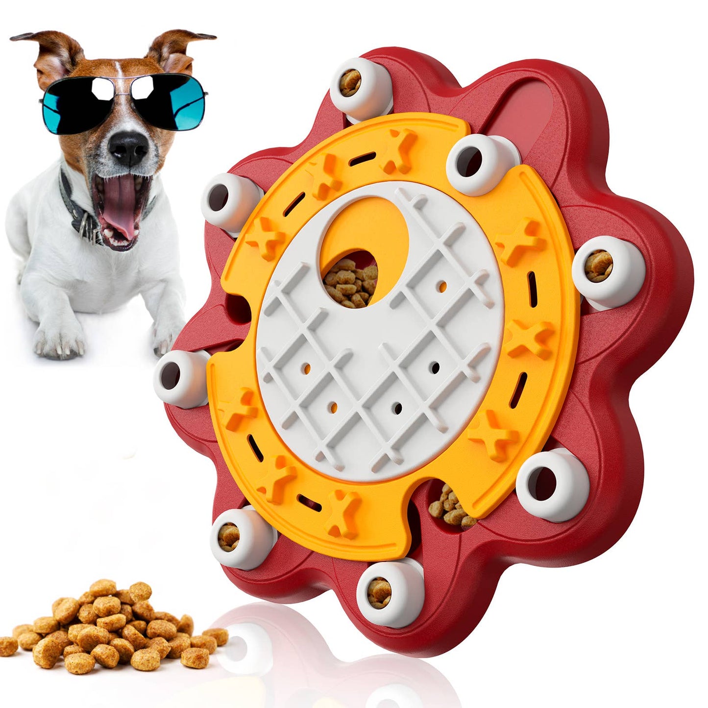 Dog Garden Puzzle Toy - Red