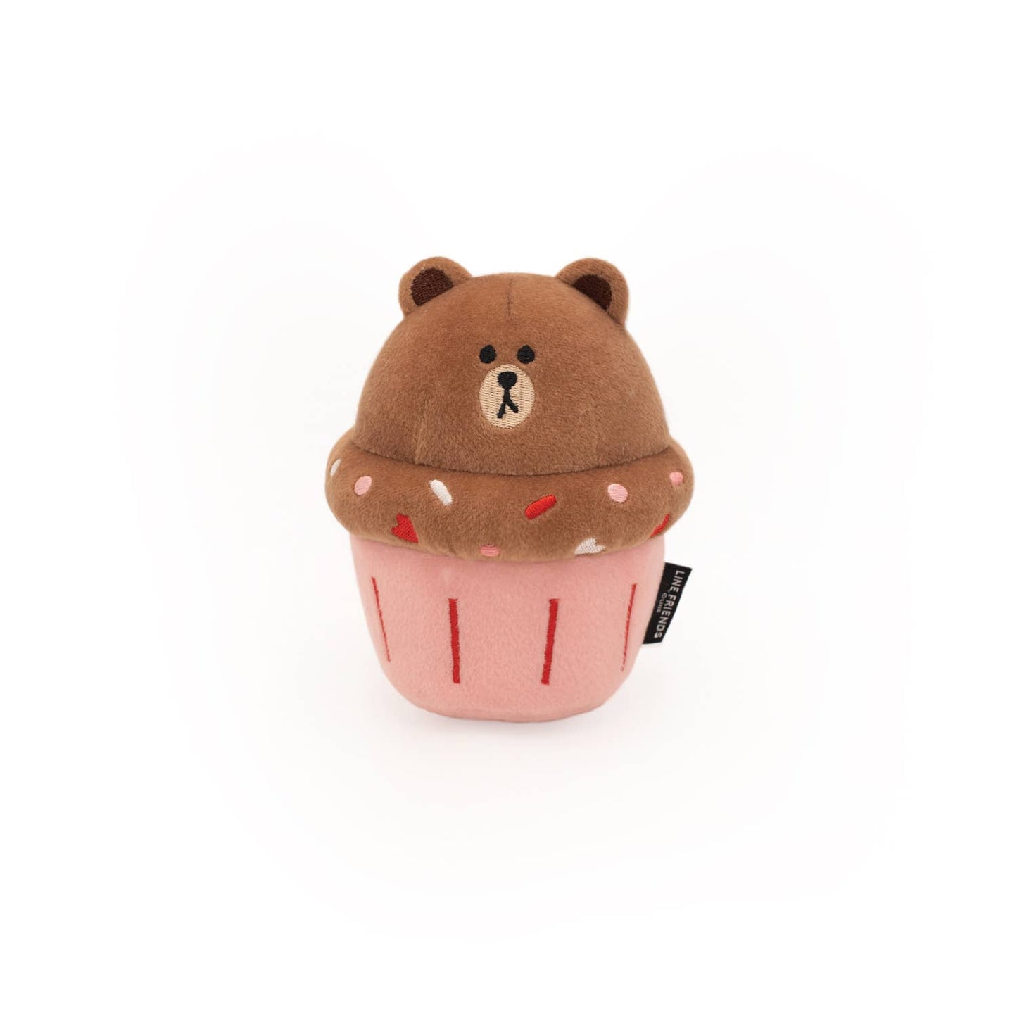 ZippyPaws LINE FRIENDS NomNomz Cupcake - Brown