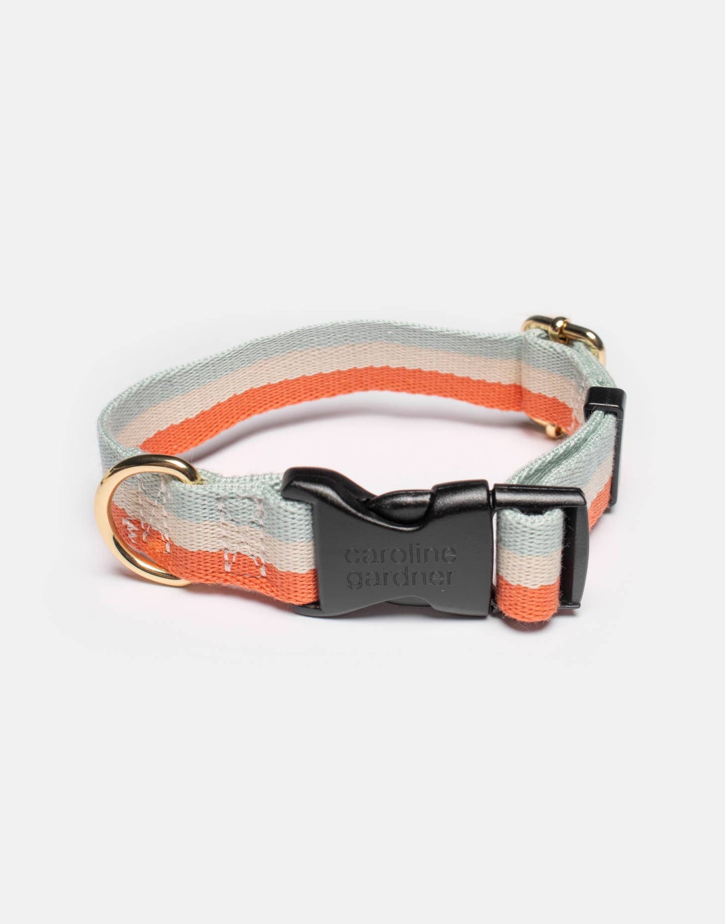 Orange Stripe Dog Collar