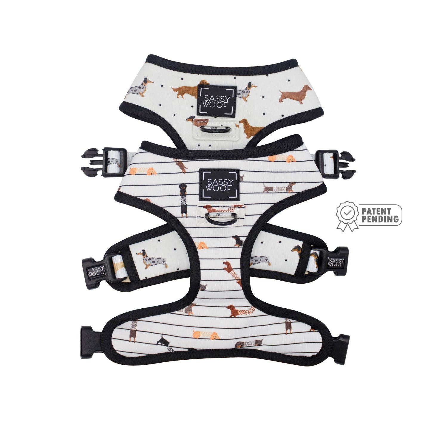 Dog Reversible Harness - 101 Dachshunds