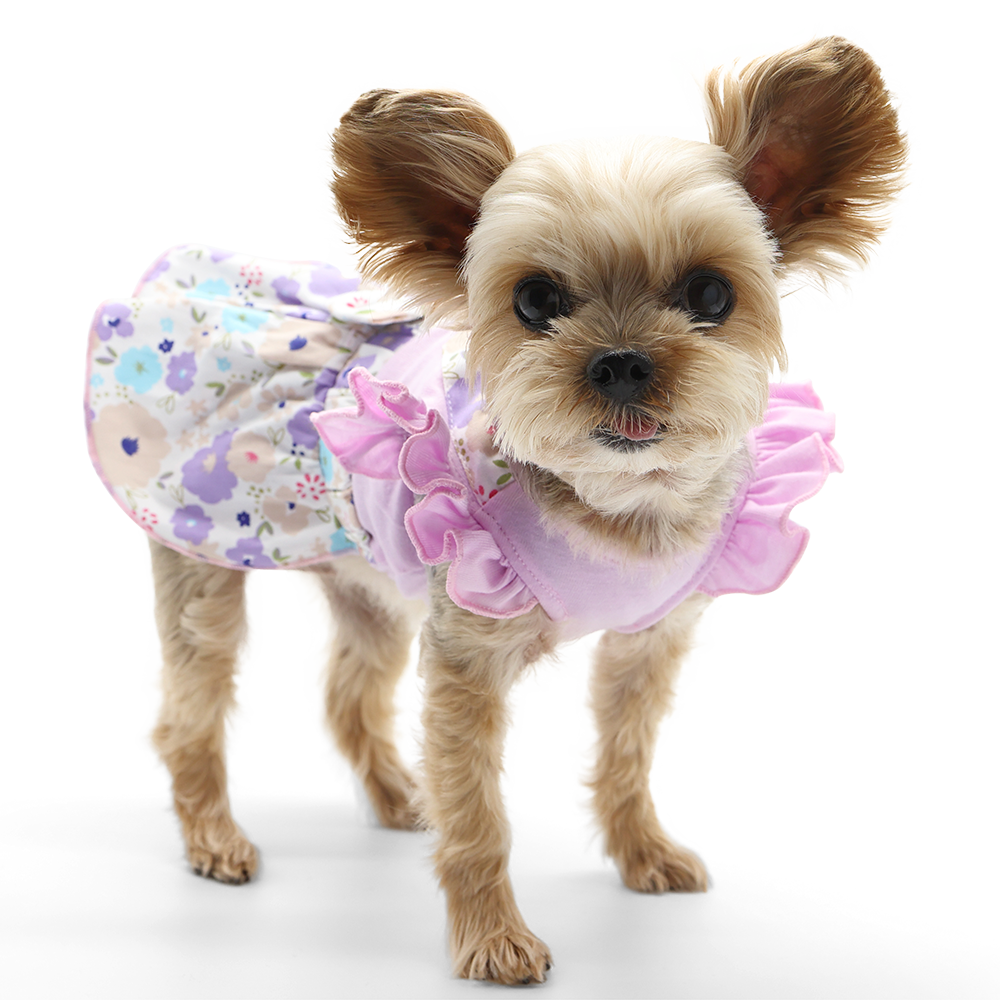 Lilac Cross Back Dog Dress