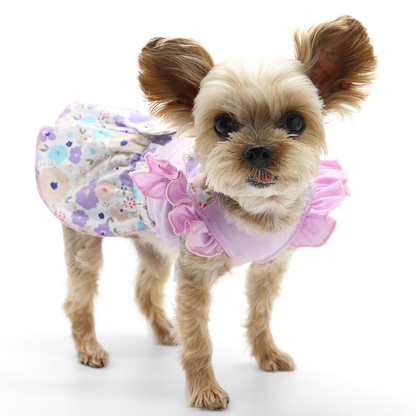 Lilac Cross Back Dog Dress