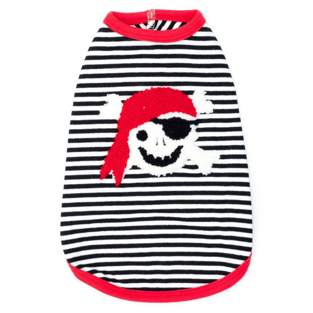 Camiseta de perro pirata