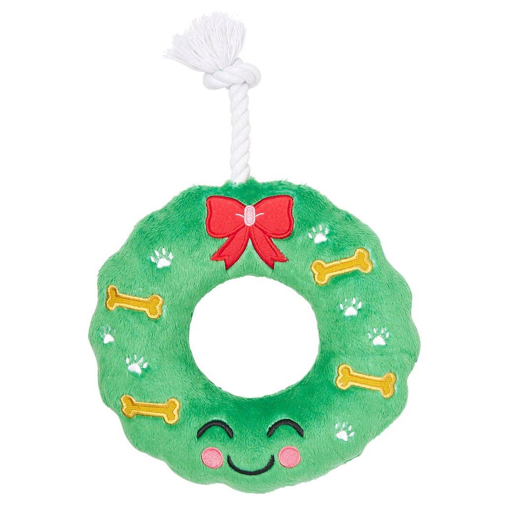 Howliday Christmas Wreath Dog Toy