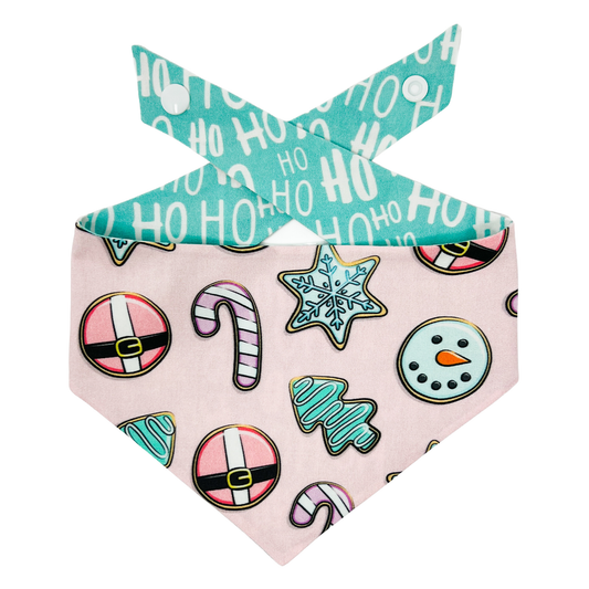 Sugar Cookies Reversible Tie On Dog Bandana