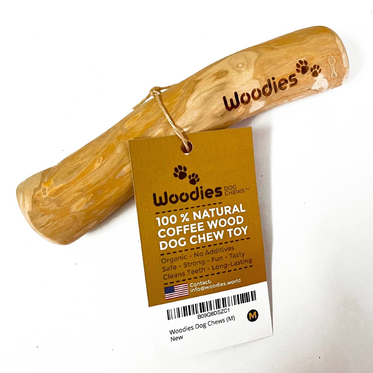 Woodies Coffee Wood Dog Chew Toys - 4 sizes
