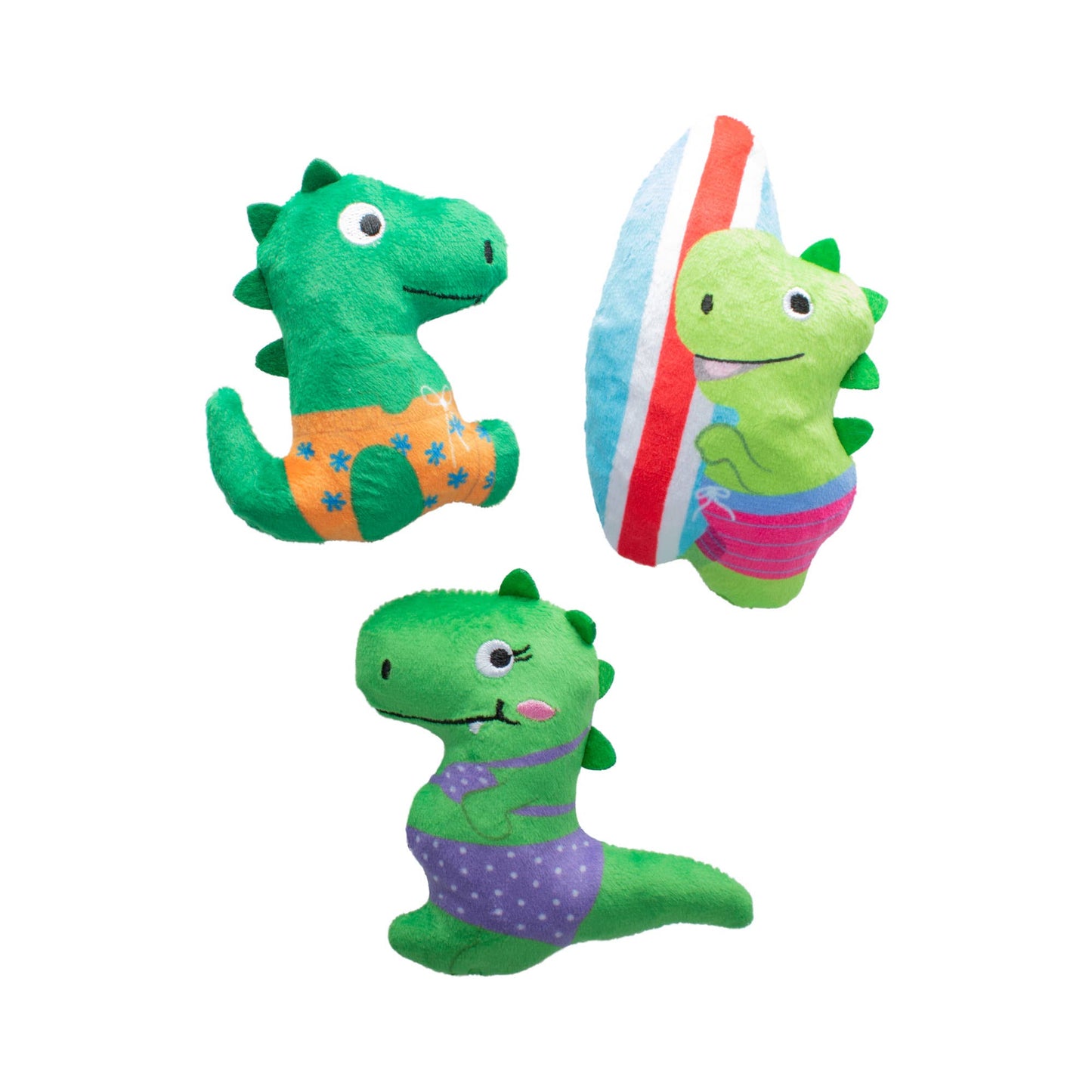 RAWRIN SUMMER REX 3 PIECE SMALL DOG TOY SET