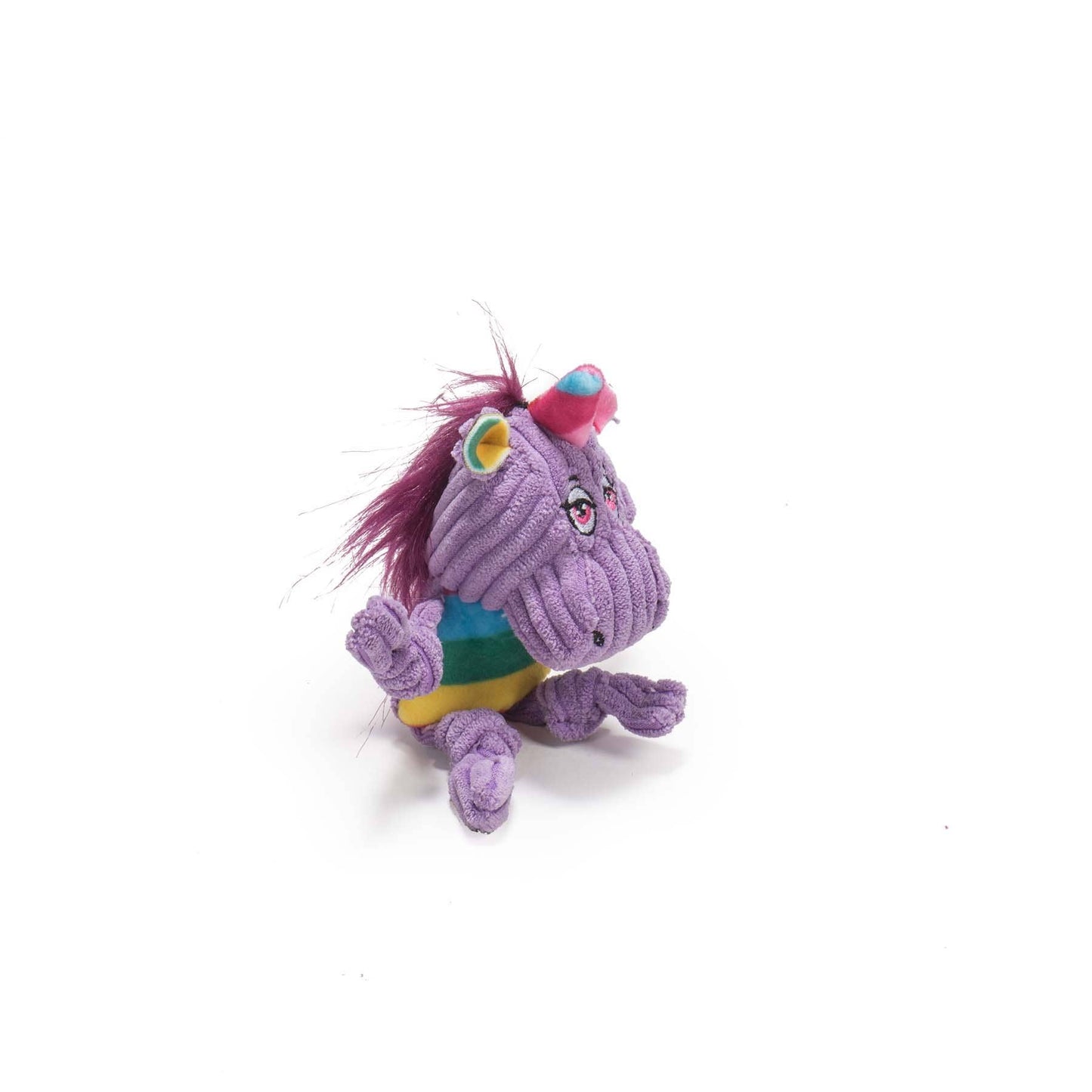 Rainbow Unicorn Knottie® Plush Dog Toy