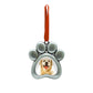 Paw Shaped Pet Picture Holiday Ornament