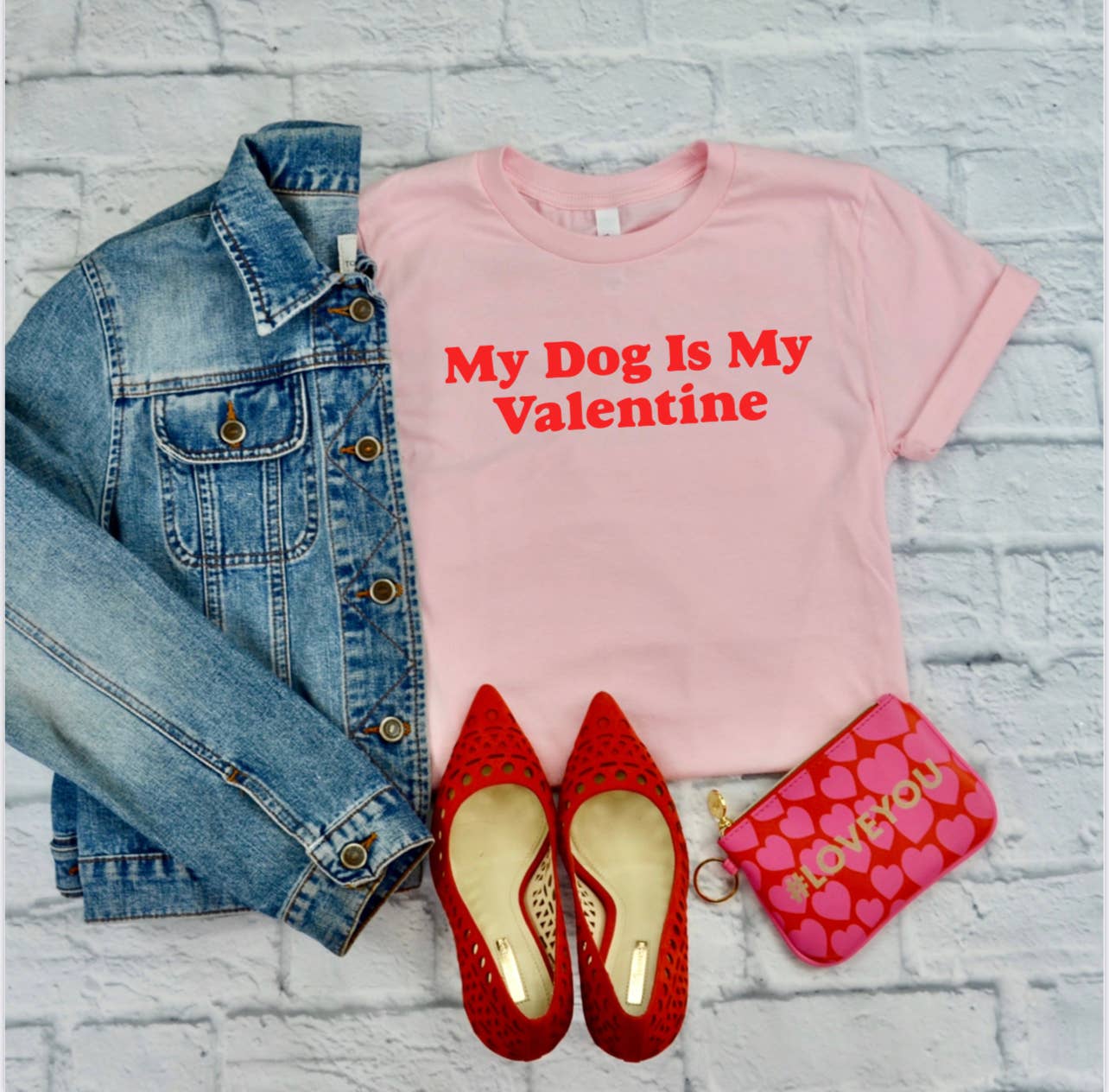 Mi perro es mi camiseta de San Valentín