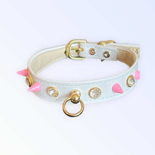 Collar Rockstar Chic - Rosa